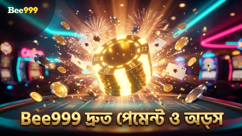 Bee999 তাত্ক্ষণিক পেমেন্ট ও নির্ভরযোগ্য লাইভ অডস সরবরাহ করে।